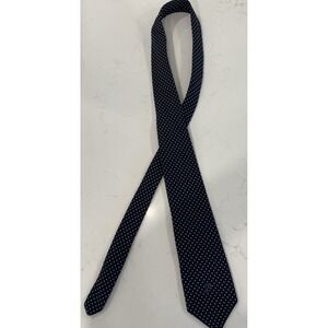 Pierre Cardin Hudson's‎ Men's Tie Blue Polka Dot Vintage 100% Polyester LOGO